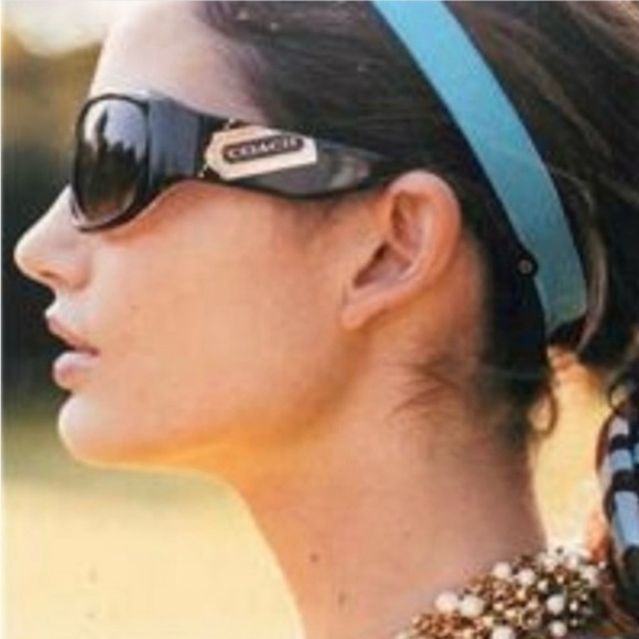 COACH TORTOISE MADELINE HANG TAG SUNGLASSES WITH HARDSHELL CASE - Picture 1 of 16